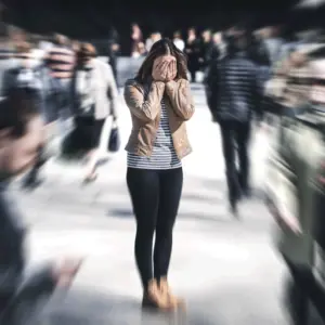 Stressed Woman With ADHD Stressed Woman With ADHD